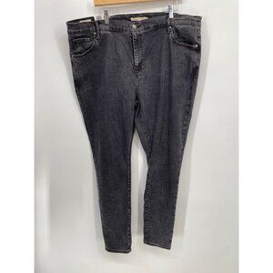 LEVI'S PREMIUM  721 HIGH RISE SKINNY Jeans FADED BLACK NWT SIZE 22W